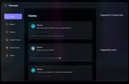 Threads Application Clone